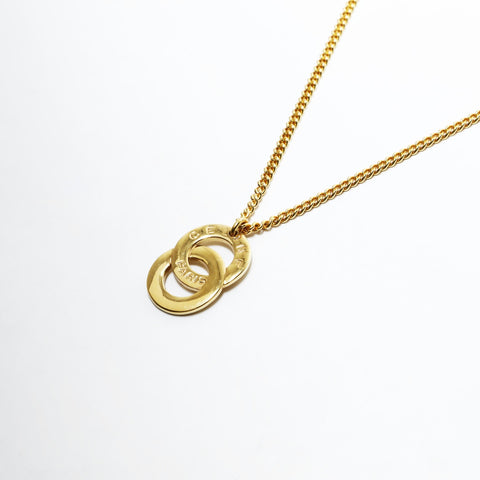 CELINE logo Necklace gold WS25517