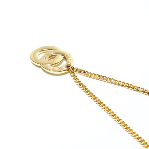 CELINE logo Necklace gold WS25517
