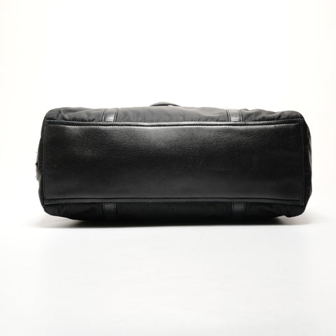 PRADA Nylon Leather Rock Shoulder Bag black WS25518