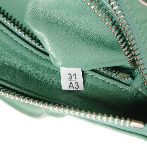 PRADA Nappa Vintage Mini Boston Bag, 2-Wege, Leder-Umhängetasche grün WS25521