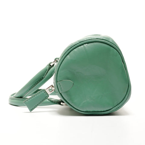 PRADA Nappa Vintage Mini Boston Bag, 2-way, Leather Shoulder Bag green WS25521
