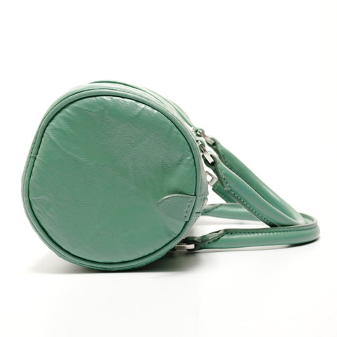 PRADA Nappa Vintage Mini Boston Bag, 2-way, Leather Shoulder Bag green WS25521