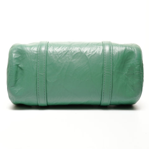 PRADA Nappa Vintage Mini Boston Bag, 2-way, Leather Shoulder Bag green WS25521