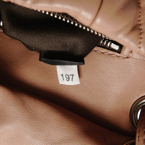 Miu Miu Leather Matelasse Chain Lock Shoulder Bag pink WS25524