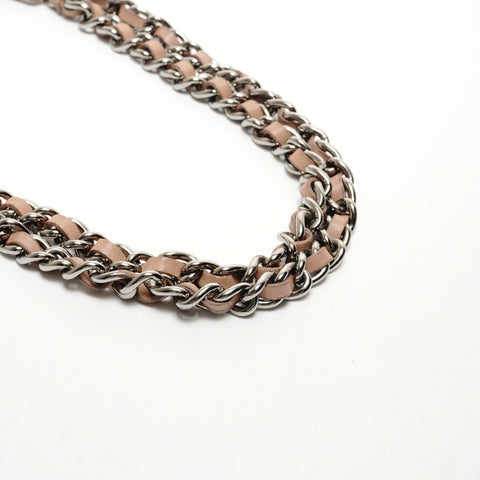 Miu Miu Leather Matelasse Chain Lock Shoulder Bag pink WS25524