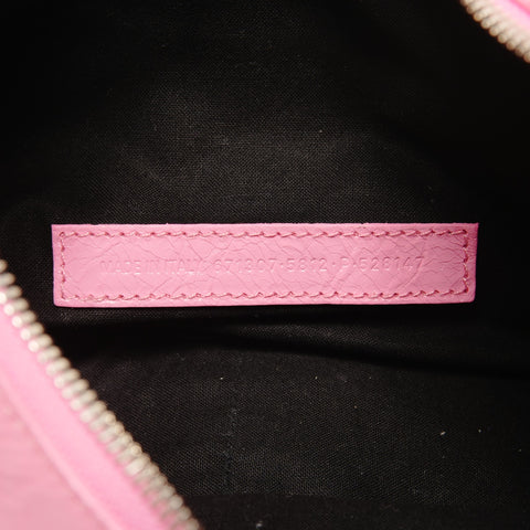 BALENCIAGA Le Cagole S Giant Leather Shoulder Bag pink WS25527