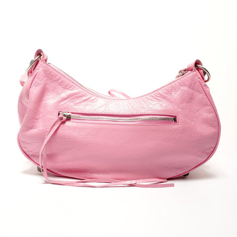 BALENCIAGA Le Cagole S Giant Leather Shoulder Bag pink WS25527