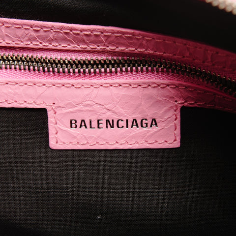 BALENCIAGA Le Cagole S Giant Leather Shoulder Bag pink WS25527