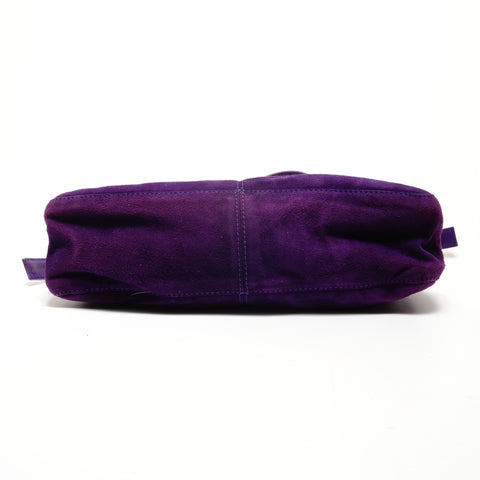 FENDI Suede one belt Shoulder Bag purple WS25530