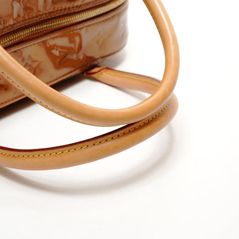 LOUIS VUITTON 2001 Vernis Tompkins Square Monogram Handbag gold WS25532