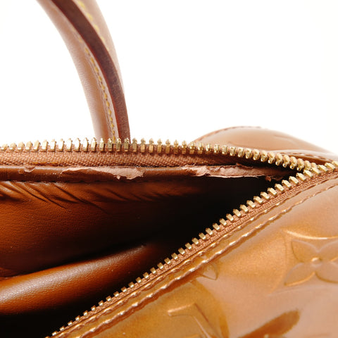 LOUIS VUITTON 2001 Vernis Tompkins Square Monogram Handbag gold WS25532
