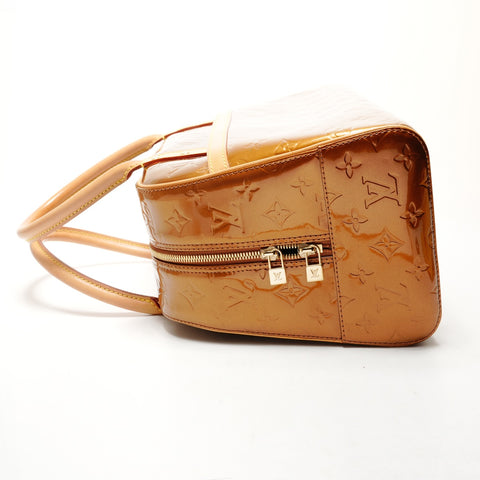 LOUIS VUITTON 2001 Vernis Tompkins Square Monogram Handbag gold WS25532