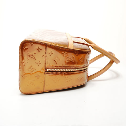 LOUIS VUITTON 2001 Vernis Tompkins Square Monogram Handbag gold WS25532