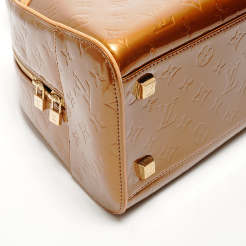 LOUIS VUITTON 2001 Vernis Tompkins Square Monogram Handbag gold WS25532