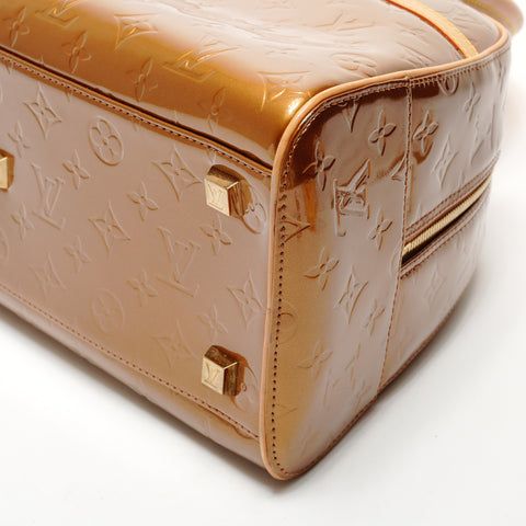 LOUIS VUITTON 2001 Vernis Tompkins Square Monogram Handbag gold WS25532