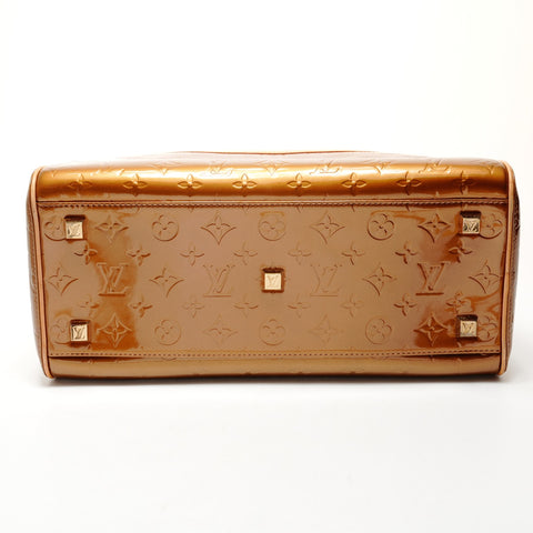 LOUIS VUITTON 2001 Vernis Tompkins Square Monogram Handbag gold WS25532