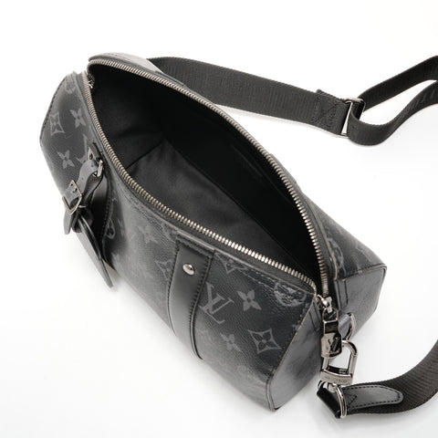 LOUIS VUITTON Monogram City Keepall Shoulder Bag black WS25535