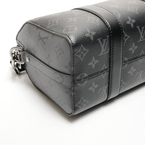 LOUIS VUITTON Monogram City Keepall Shoulder Bag black WS25535