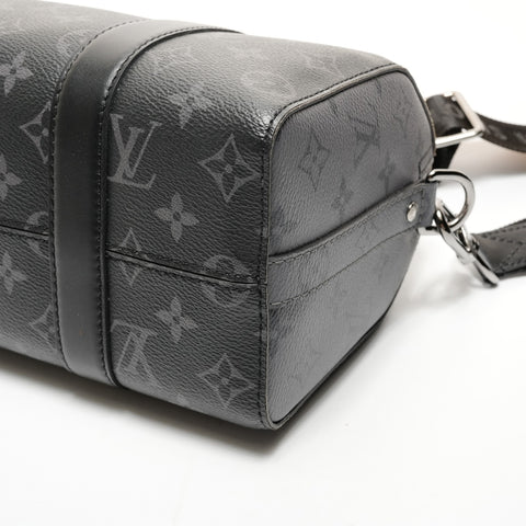 LOUIS VUITTON Monogram City Keepall Shoulder Bag black WS25535
