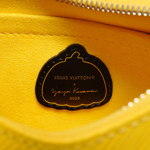LOUIS VUITTON Epi Yayoi Kusama Mallerini Shoulder Bag yellow WS25540
