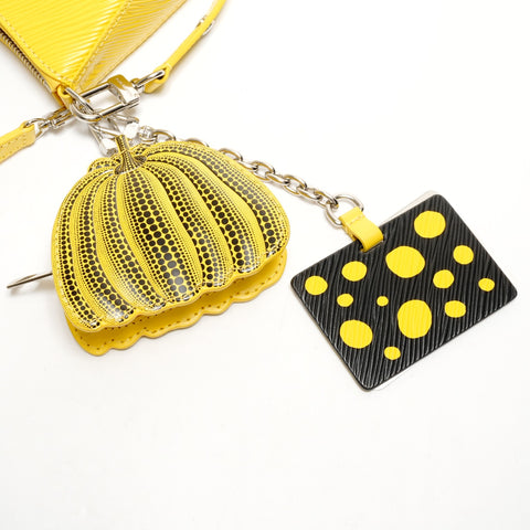 LOUIS VUITTON Epi Yayoi Kusama Mallerini Shoulder Bag yellow WS25540
