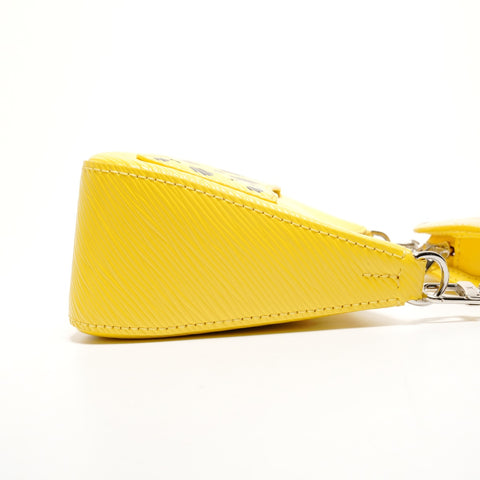 LOUIS VUITTON Epi Yayoi Kusama Mallerini Shoulder Bag yellow WS25540