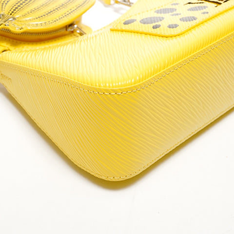 LOUIS VUITTON Epi Yayoi Kusama Mallerini Shoulder Bag yellow WS25540