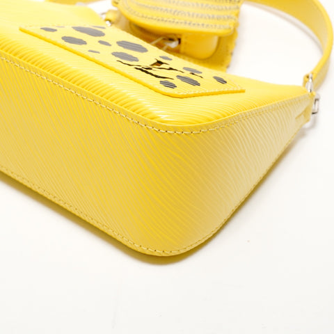 LOUIS VUITTON Epi Yayoi Kusama Mallerini Shoulder Bag yellow WS25540