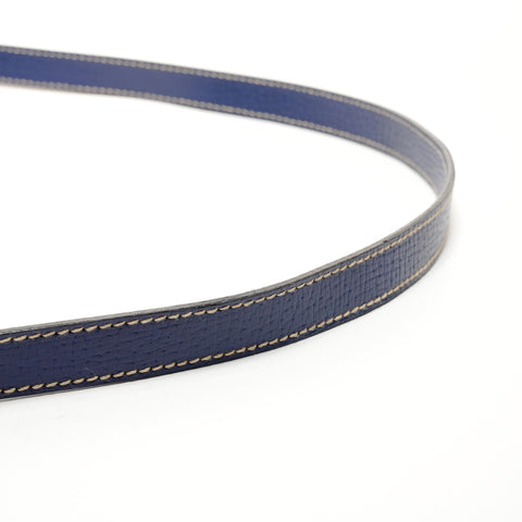 LOEWE Leder Umhängetasche blau WS25542