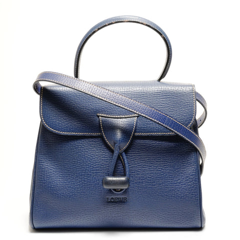 LOEWE leather Shoulder Bag blue WS25542