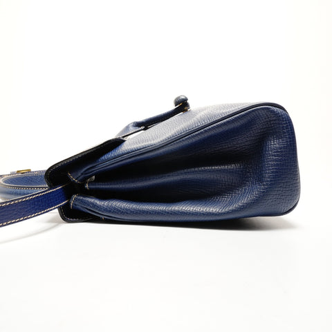 LOEWE Leder Umhängetasche blau WS25542