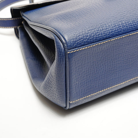 LOEWE Leder Umhängetasche blau WS25542
