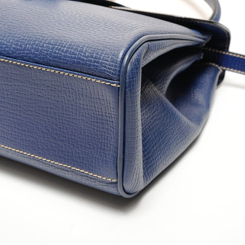 LOEWE Leder Umhängetasche blau WS25542