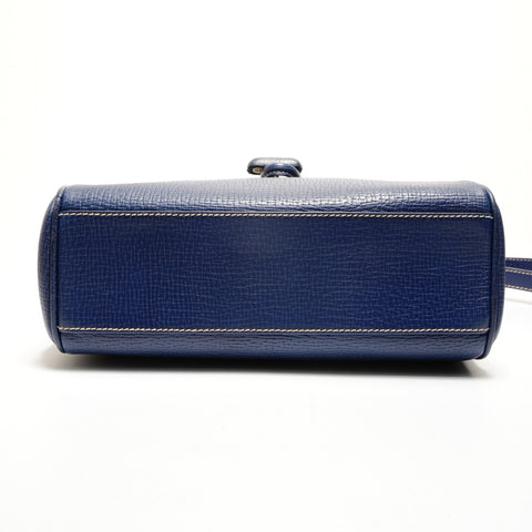 LOEWE Leder Umhängetasche blau WS25542
