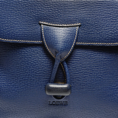 LOEWE Leder Umhängetasche blau WS25542