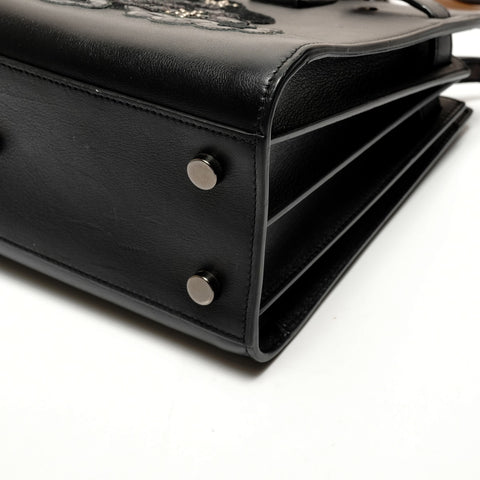 YVES SAINT LAURENT Sac de Jour Baby Leather 2way Mini Love Handbag black WS25545