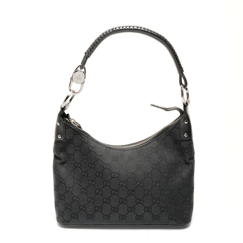 GUCCI GG 帆布单肩包 黑色 WS25546