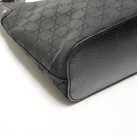 GUCCI GG canvas one belt hobo Shoulder Bag black WS25546