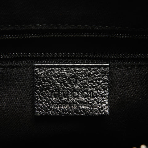 GUCCI GG canvas one belt hobo Shoulder Bag black WS25546