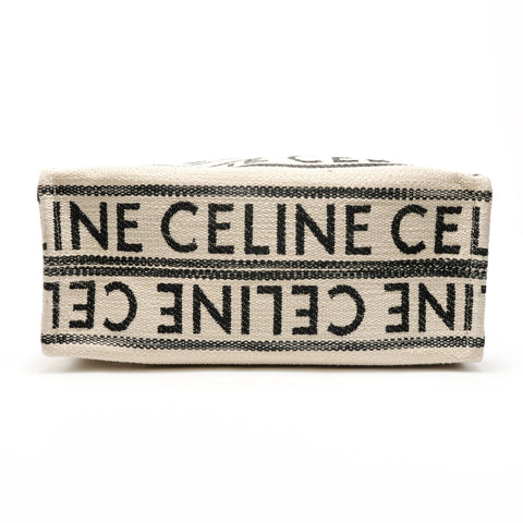 CELINE Kaba Thais Logo Große Einkaufstasche weiß WS25549