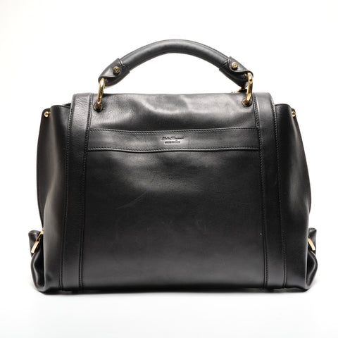 Salvatore Ferragamo Gancini leather Handbag black WS25551