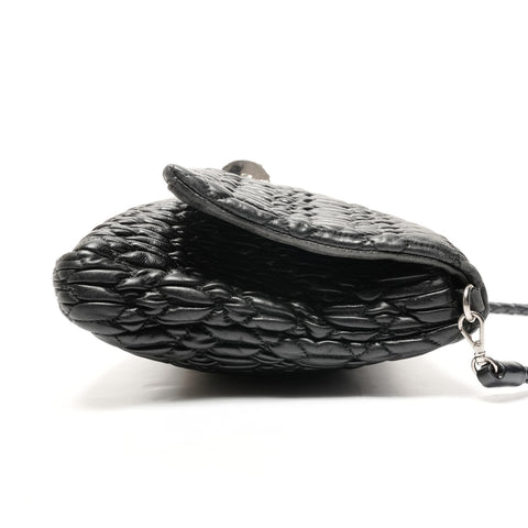 Miu Miu Matelass Nappa Crystal Shoulder Bag black WS25552