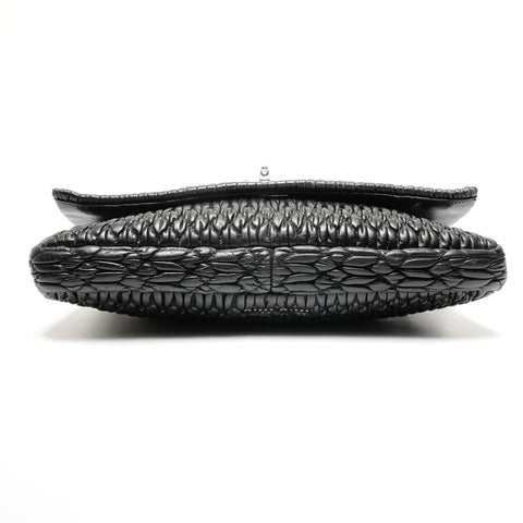 Miu Miu Matelass Nappa Crystal Shoulder Bag black WS25552