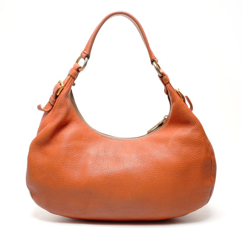 PRADA leather Shoulder Bag Brown WS25558