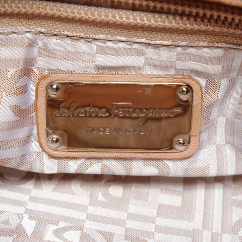 Salvatore Ferragamo Gancini leather Handbag pink WS25559