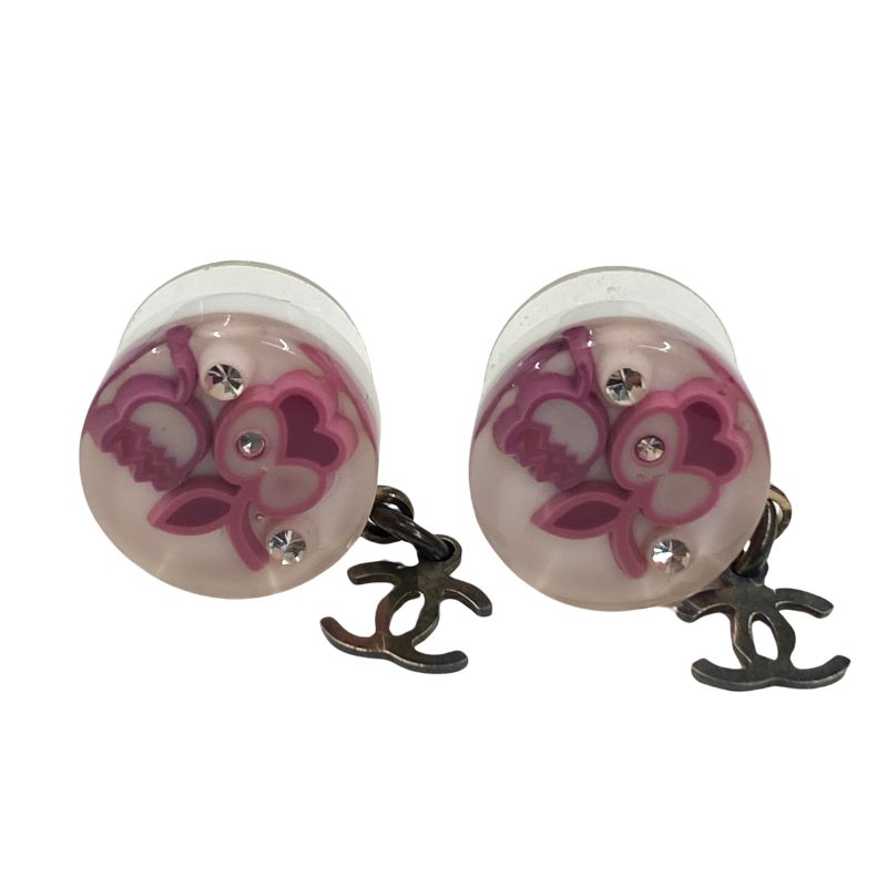 シャネル CHANEL ココマーク ラウンド ラインストーン フラワー 09P