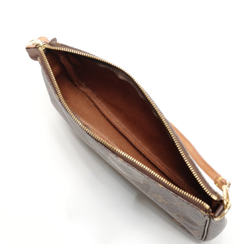 LOUIS VUITTON 1999 Monogram Pochette Accessoires Shoulder Bag Brown WS25561