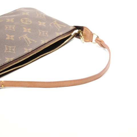 LOUIS VUITTON 1999 Monogram Pochette Accessoires Shoulder Bag Brown WS25561