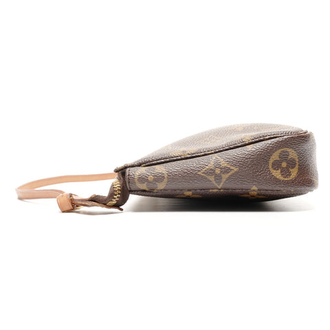 LOUIS VUITTON 1999 Monogram Pochette Accessoires Shoulder Bag Brown WS25561