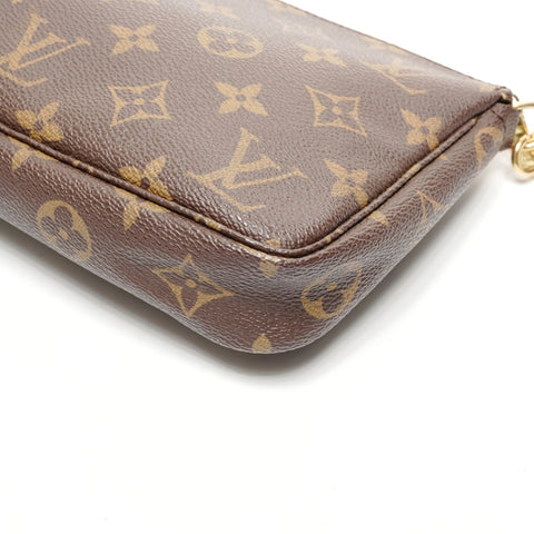 LOUIS VUITTON 1999 Monogram Pochette Accessoires Shoulder Bag Brown WS25561